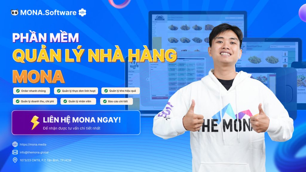 phần mềm quản lý nhà hàng MONA